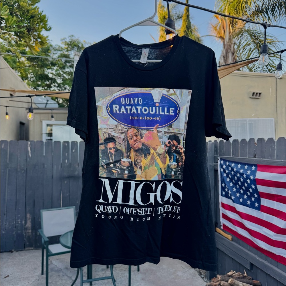 Migos Black Graphic Tee